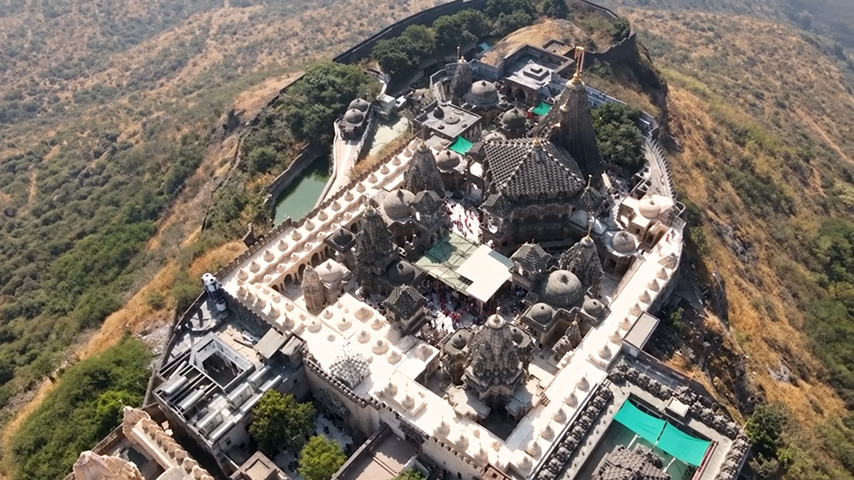Temples crowning Shatrunjay Giriraj at Palitana